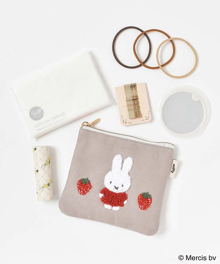 miffyスプリングサガラ刺繍ティッシュポーチ