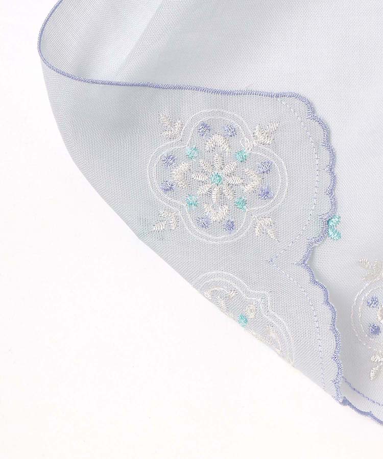 スカラップ刺繍北欧柄ストール