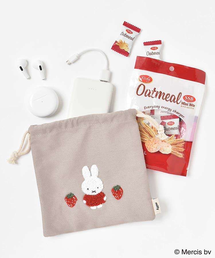 miffyスプリングサガラ刺繍巾着