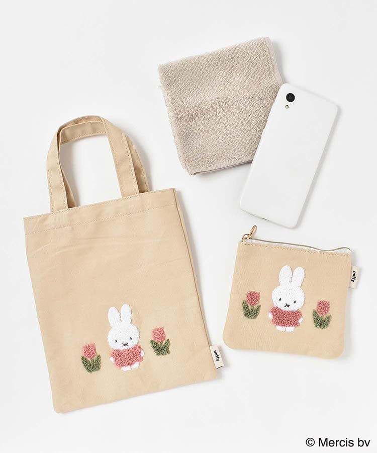 miffyスプリングサガラ刺繍ミニトートバッグ