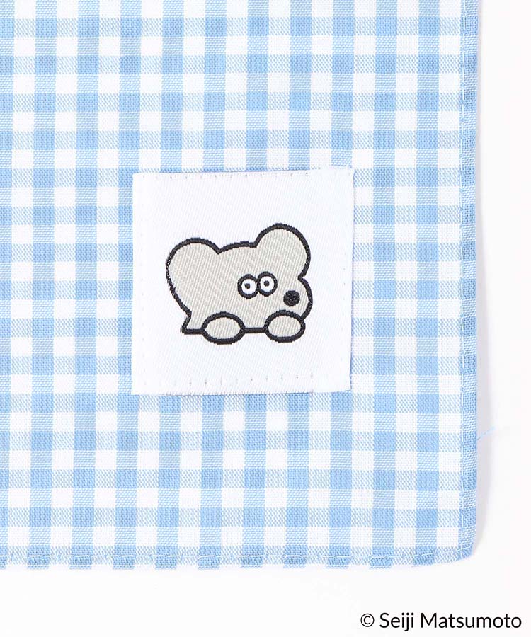 ねずみのANDYチェック大判ハンカチ