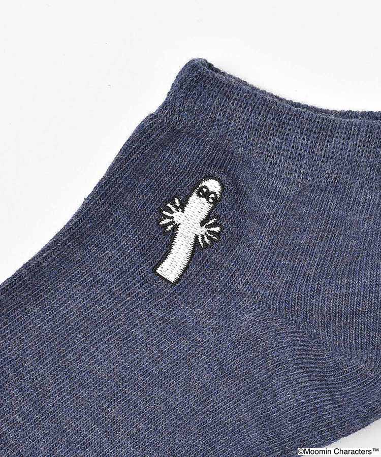 ニョロニョロ 刺繍アンクルソックス