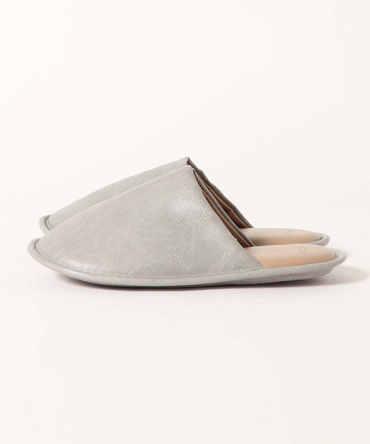 フェイクレザーサボスリッパ