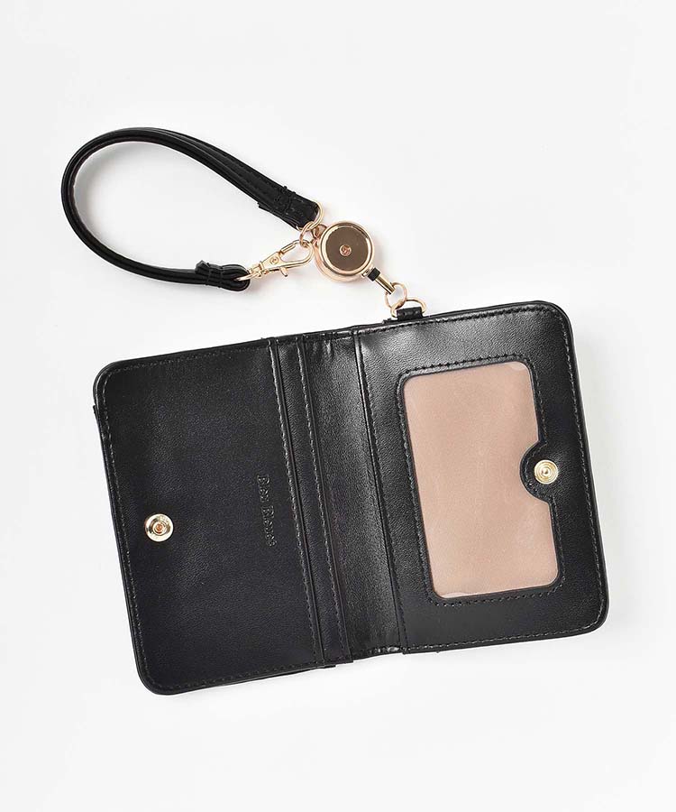 cavalloリール付2つ折りパスケース