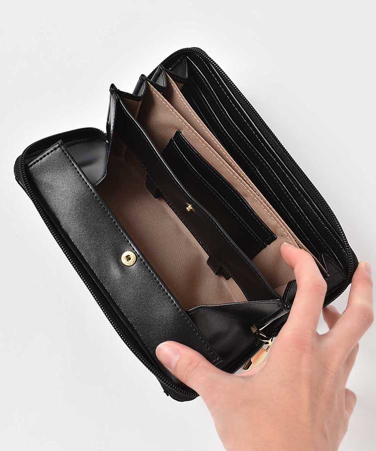 丸プレートがばっと財布