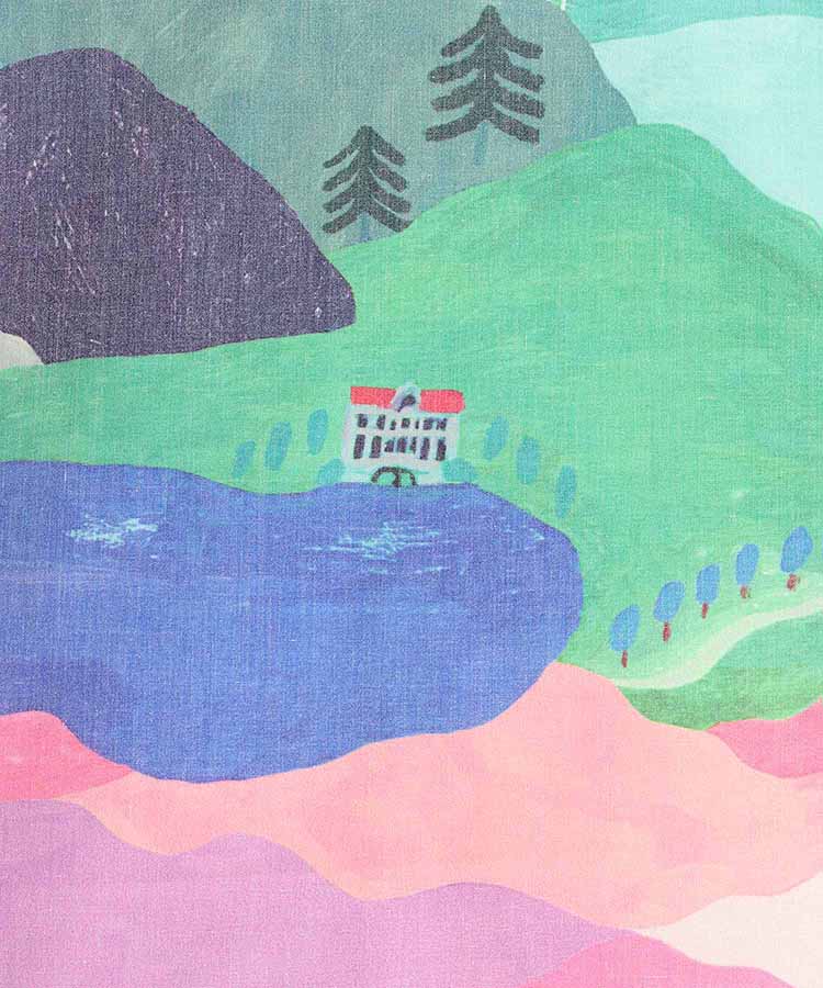 マルチ柄トート