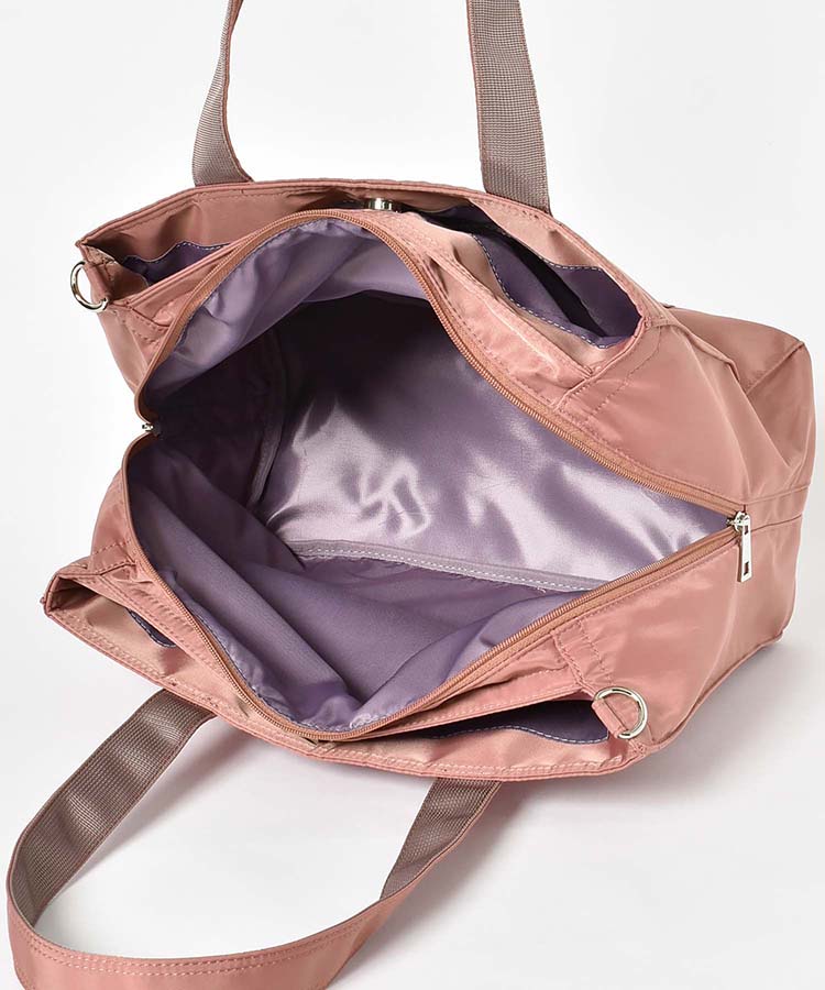 スクエア多ポケットナイロントート