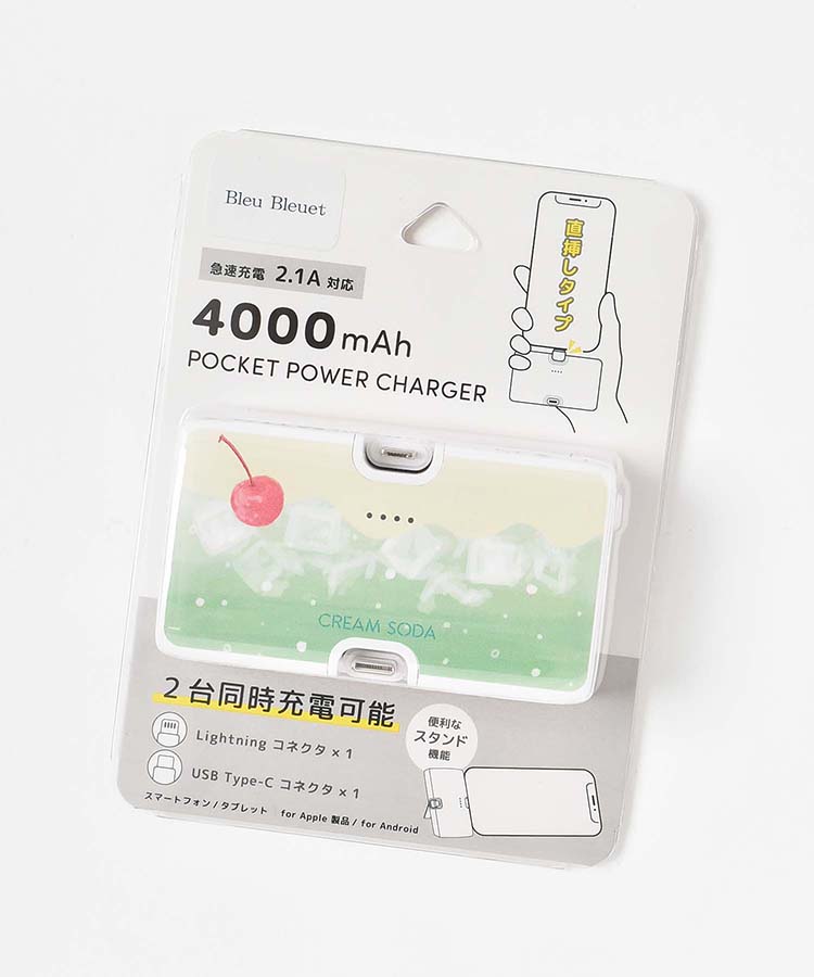 【WEB限定】コネクタ付きリチウム充電器4000mAh