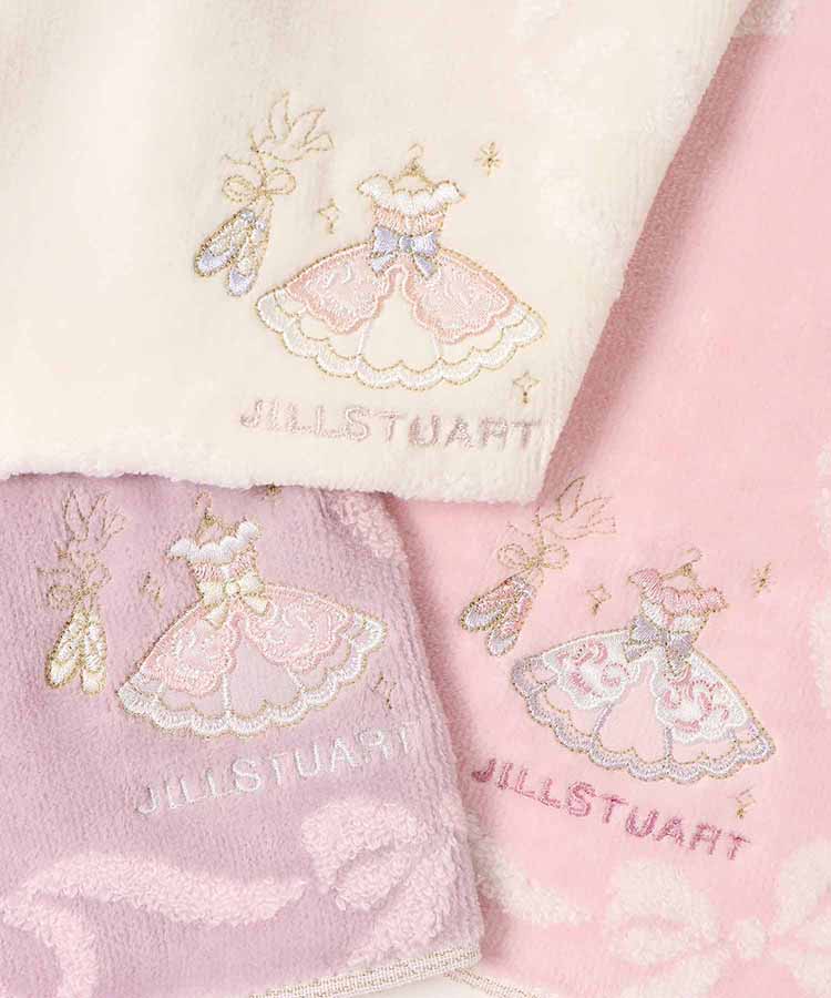 JILL STUARTバレエ刺繍タオルハンカチ