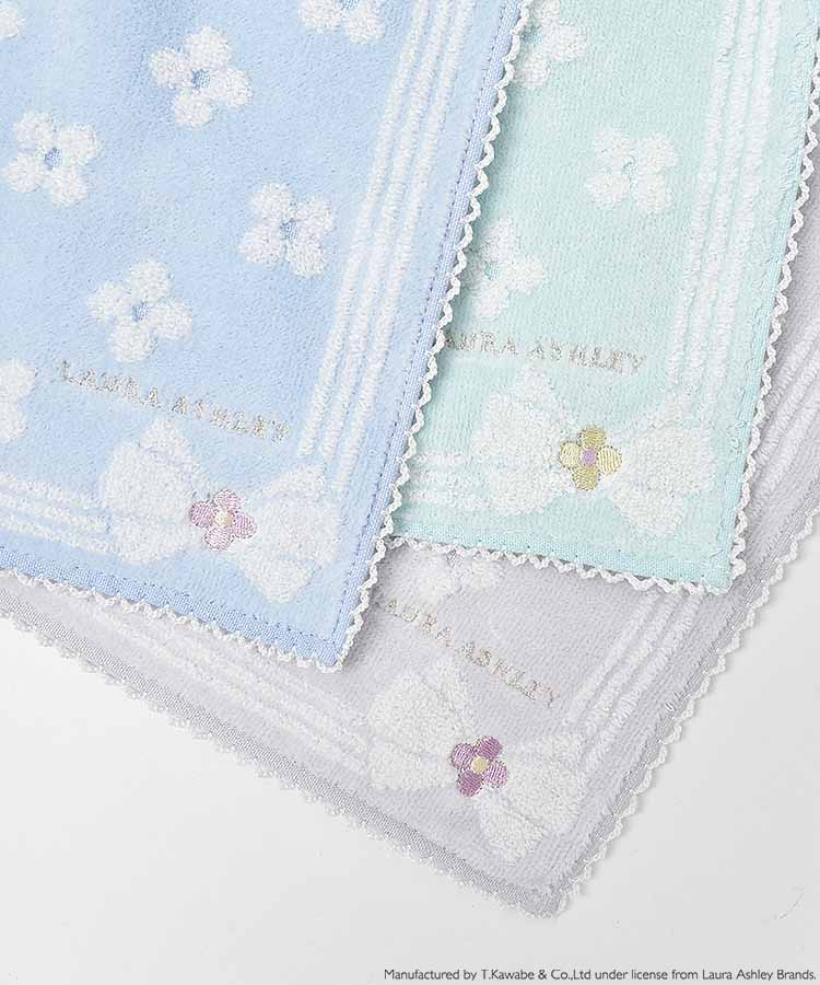 LAURA ASHLEYフラワーリボンミニタオル