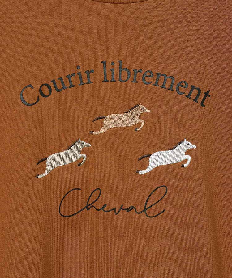 cheval刺繍スウェット