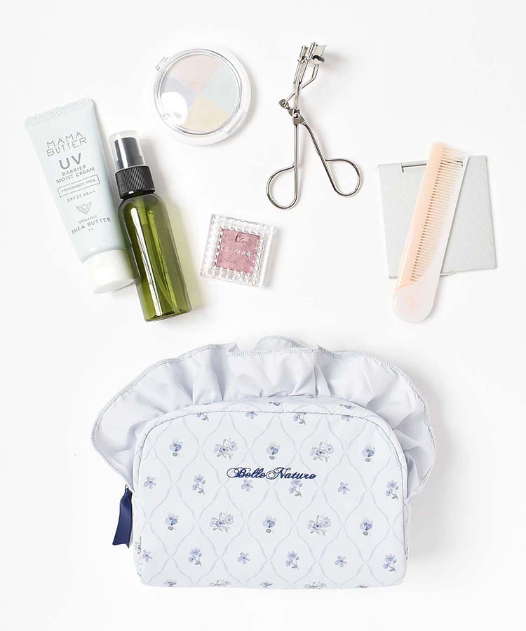 ベルナチュールボックスフリルポーチ