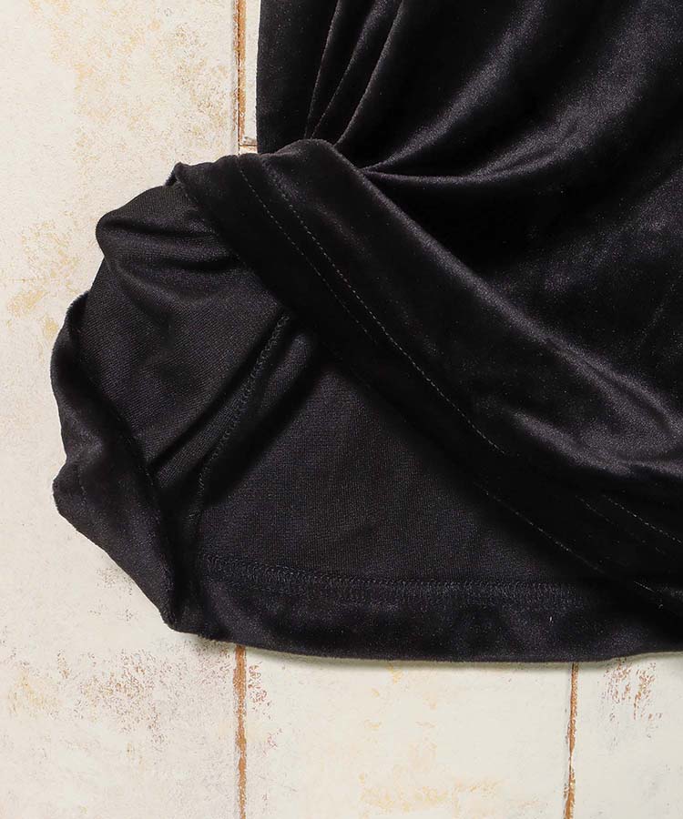 ベロアキャミワンピース