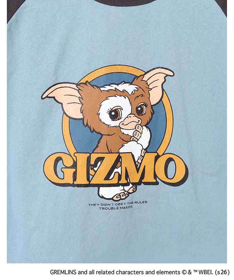 グレムリンラグランプリントTシャツ