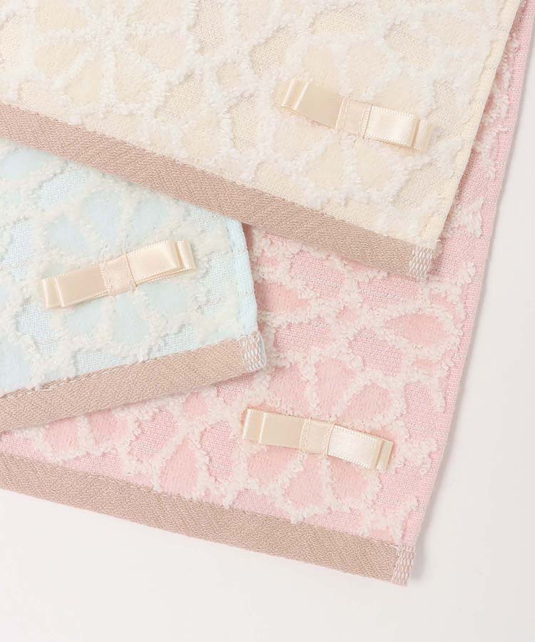 タイルフラワータオルハンカチ