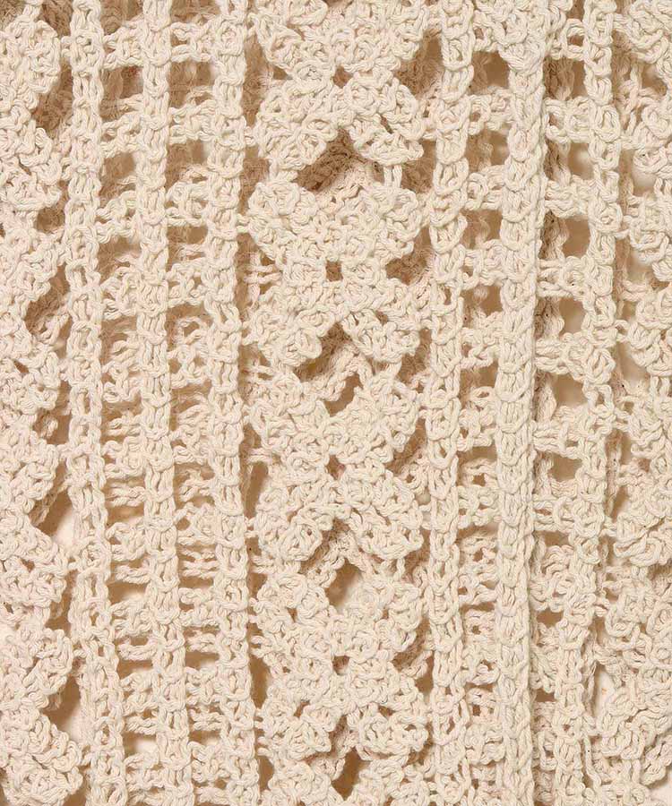 かぎ針サイドリボンベスト