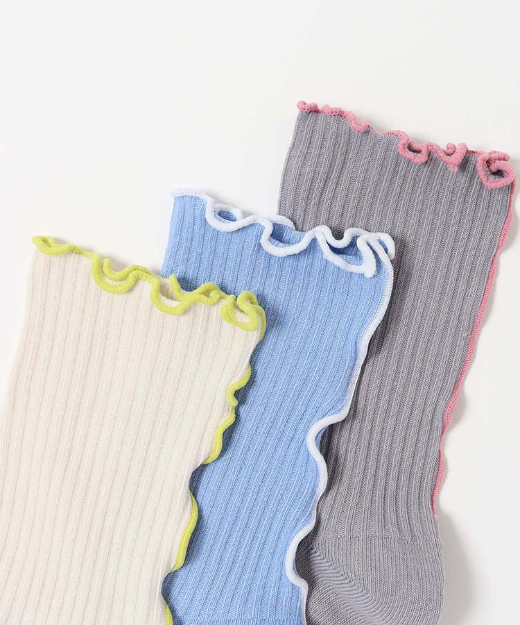 パステルメロウリブクルーソックス