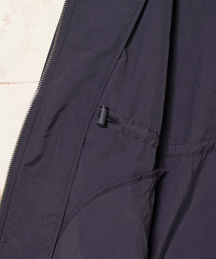 撥水加工ミドル丈コート