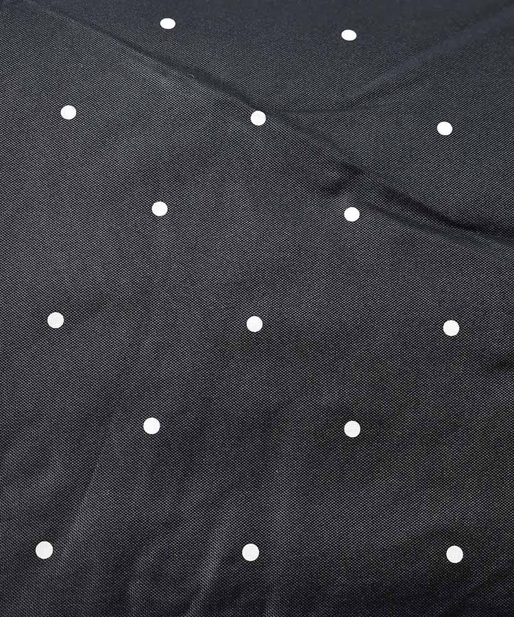 遮光ドットフラワーポイント晴雨兼用折りたたみ傘