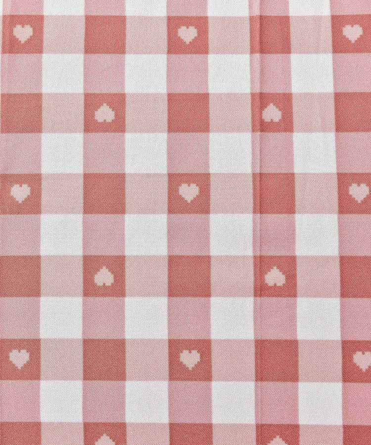 ギンガムハート雨長傘