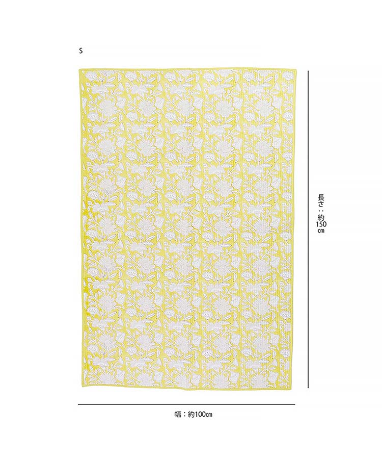 ブロックプリントイブルマットS