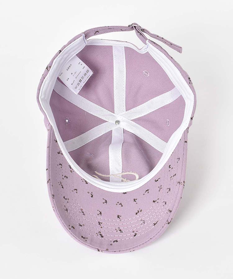 フラワー刺繍キャップ