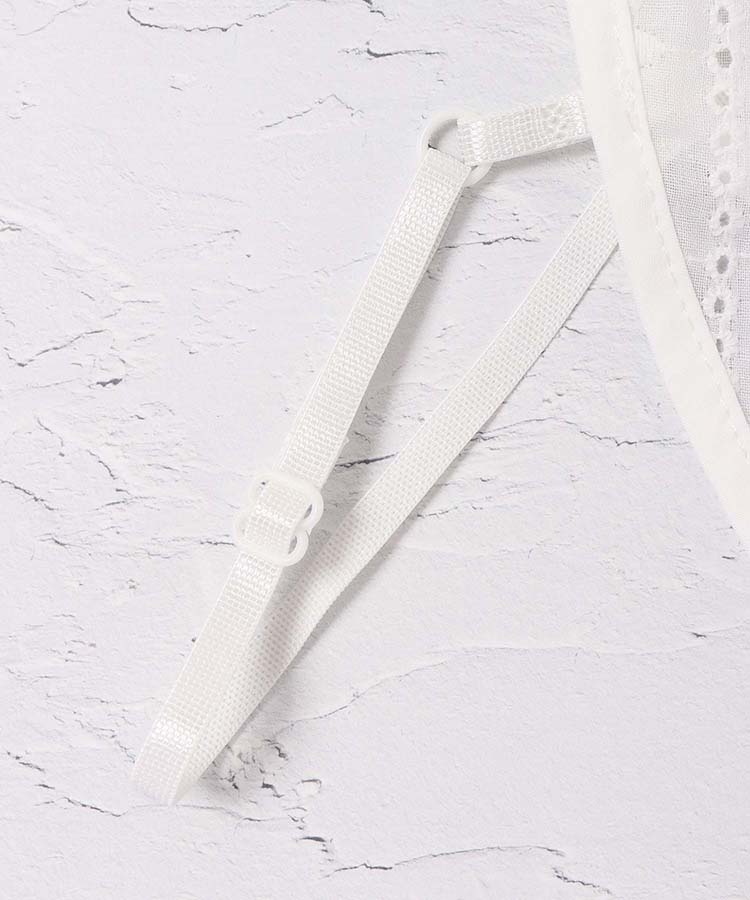 スタンドフラワーレース付け襟