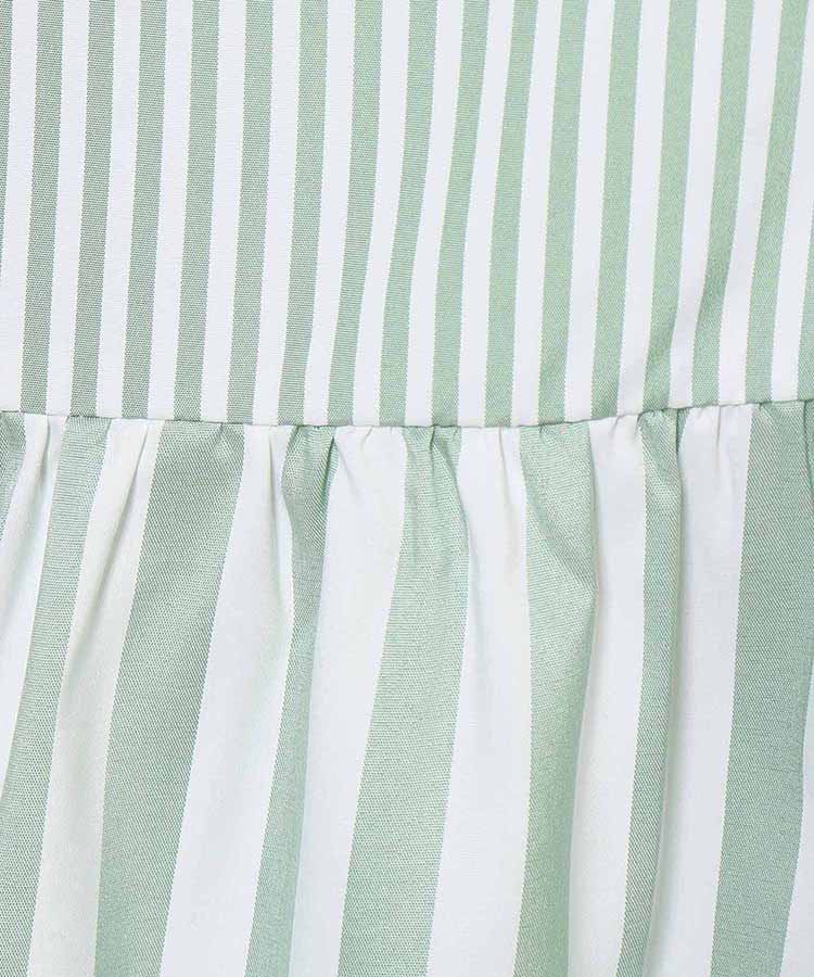 パッチワークストライプワンピース