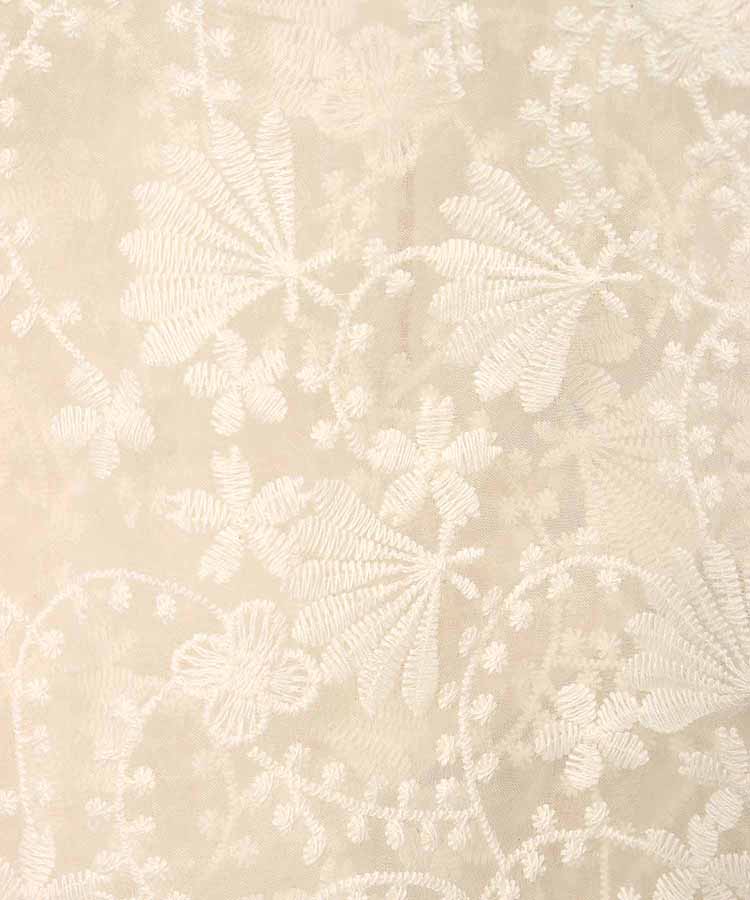 シアーフラワーレースブラウス