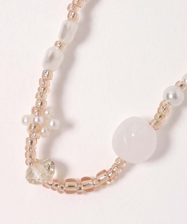 le petale天然石とパールのビーズブレス