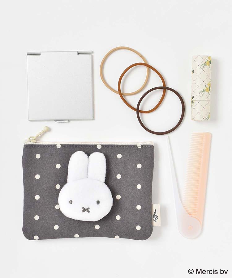 【WEB限定】MIFFY DOT&MASCOTミニフラットポーチ