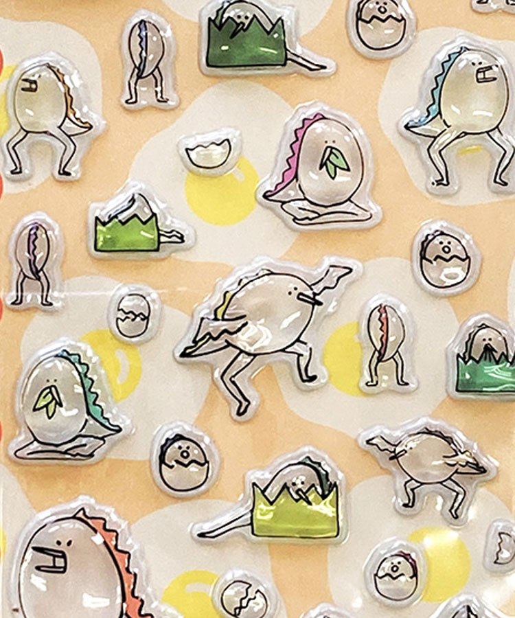 【WEB予約 2/25～順次発送】たまごあしのぷっくりシール2