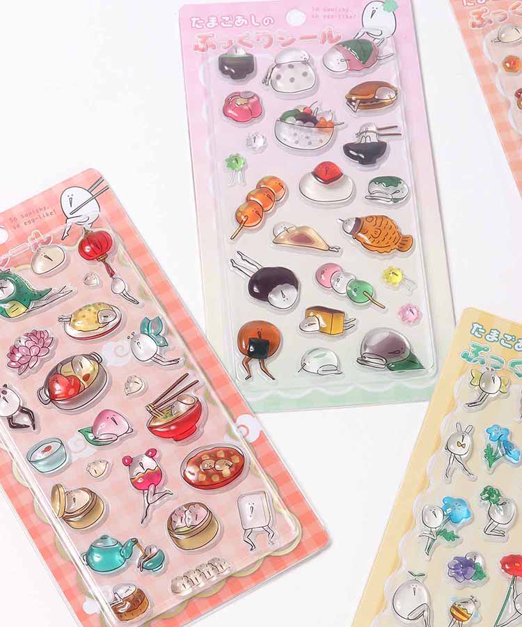 【WEB予約 4/25～順次発送】たまごあしのぷっくりシール2