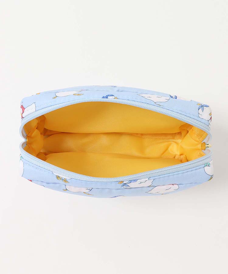 おさんぽダックサテンボックスポーチ