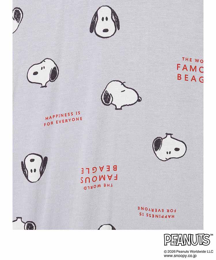 スヌーピー 半袖前開きパジャマ上下セット