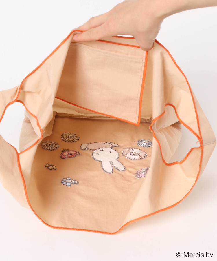 BRUNA MOTIF EMBROIDERYショッピングバッグ