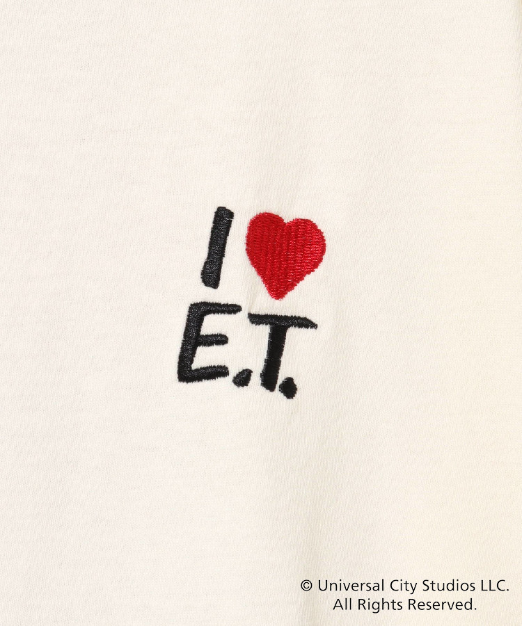 ET モノクロプリントTシャツ