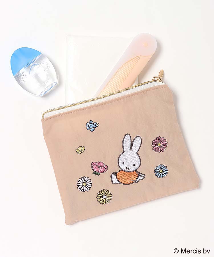 BRUNA MOTIF EMBROIDERYミニフラットポーチ
