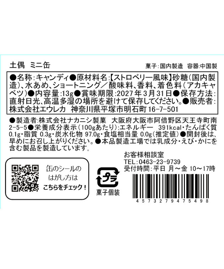 エウレカ 博物館ミニ缶