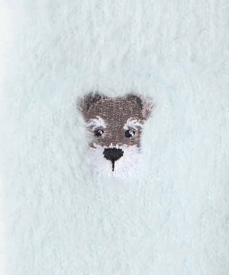 アニマル刺繍ルームソックス