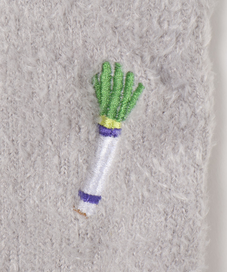 ベジタブル刺繍ルームソックス