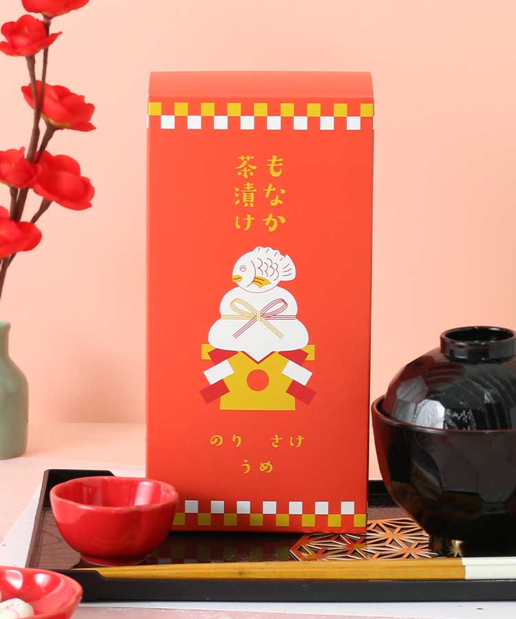 おめでたい紅白もなか茶漬け3個入り