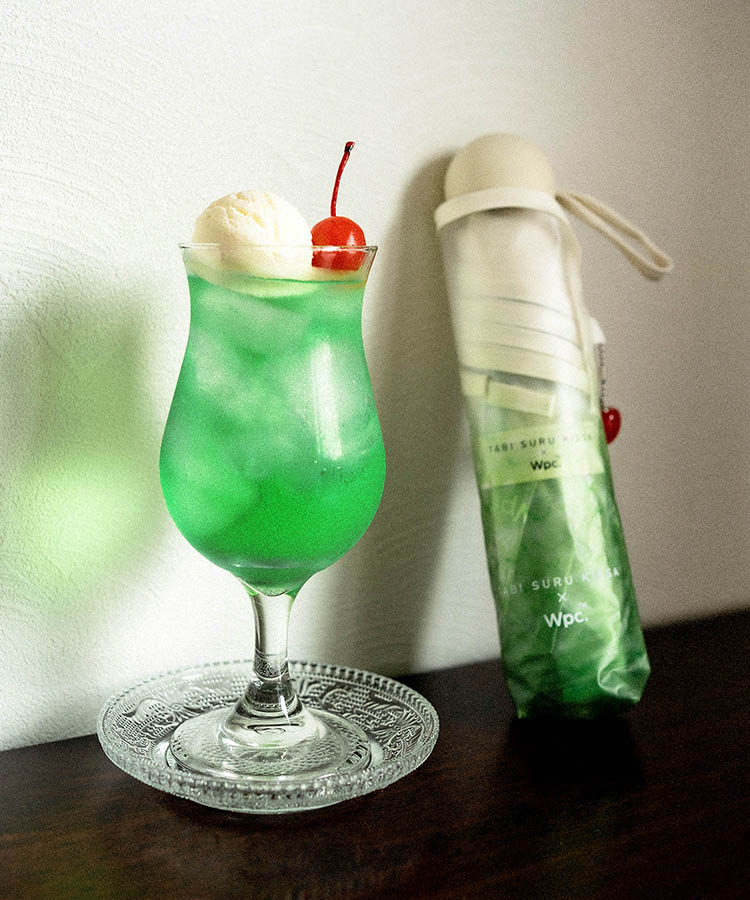 ≪OUTLET≫旅する喫茶クリームソーダ雨折傘