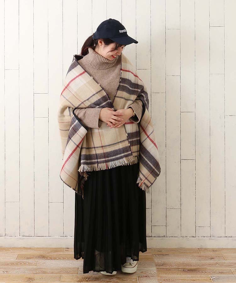 ≪OUTLET≫二重織り2WAYストール