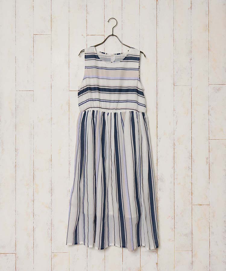 ≪SALE≫ストライプ柄ワンピース