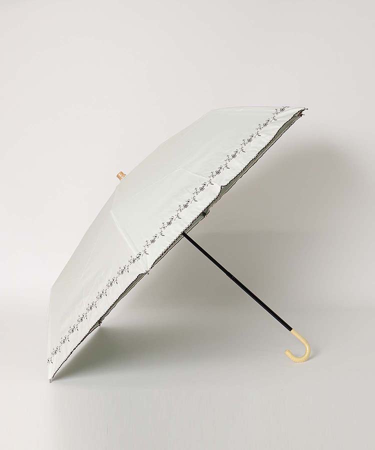 ≪SALE≫遮光プチフラワー刺繍晴兼折傘