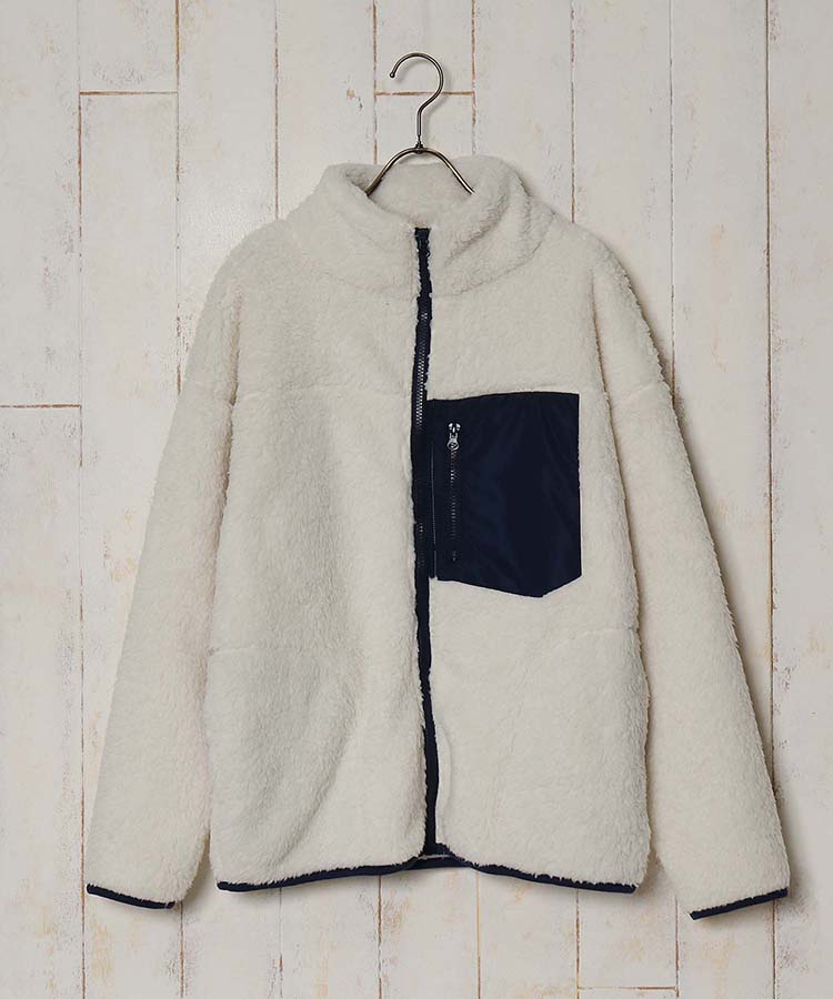 ≪OUTLET≫ハイネックボアショートブルゾン