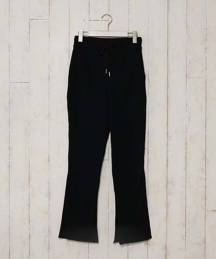 ≪SALE≫リブカットソースリット入りパンツ