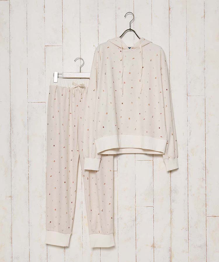 ≪SALE≫CAFECLUBパーカーワッフルルームウエア