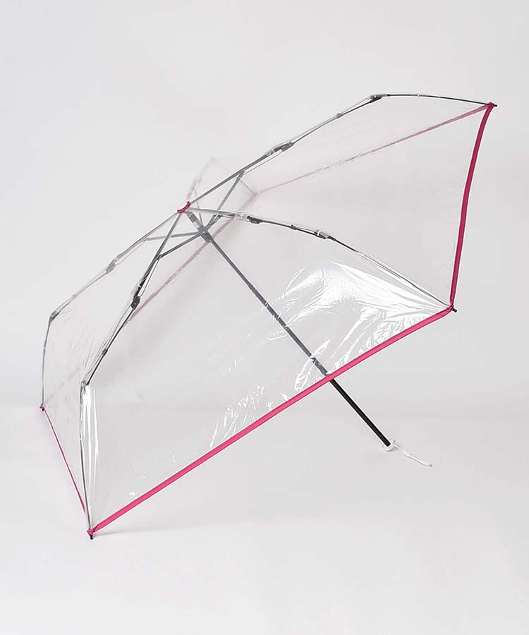 ≪OUTLET≫カラーパイピングビニール雨折傘